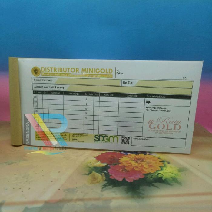 News Cetak Nota Custom Full Color 1/3 Folio NCR Nota Olshop, Bon, Faktur, Surat Jalan - MIN. 9 BUKU