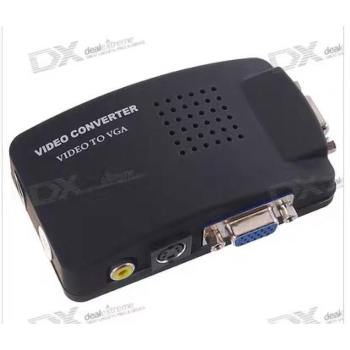 Converter Video To Vga / Rca To Vga / Av To Vga Konverter Av To Vga