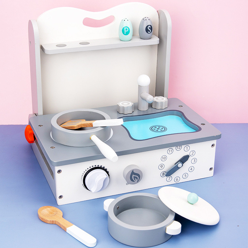 Mainan Dapur Kayu Edukatif - Kitchen Set Simulasi untuk Anak 4-6 Tahun - Hadiah Ulang Tahun - 1.95KG