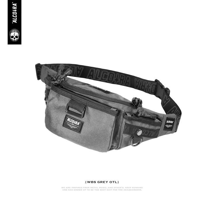 HOT PROMO WBS GRAY OTL WAIST BAG SMALL GRAY OUTLINE WAIST BAG ALCOTRA ORIGINAL BRAND ALCOTRA WAIST