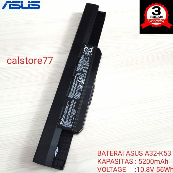 Baterai Laptop Asus A43s A32-K53 K43U X44H K53BY K53E K53F K53SJ ORI