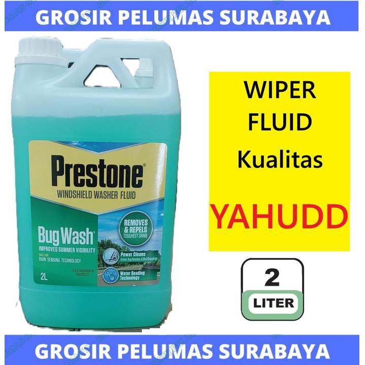BERKUALITAS Cairan pembersih KACA PRESTONE Bug Wash Windshield Washer Fluid Wiper fluid efek Talas