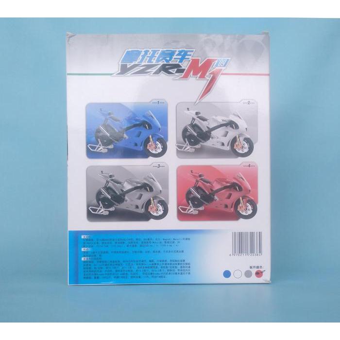 miniatur model kit motor yzr-m1 moto gp 1:18 4d model kode 1017