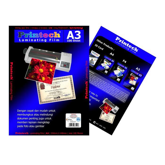 wl7og6- Printech Laminating Film Pouch / Plastik Laminating A3 - 06001
