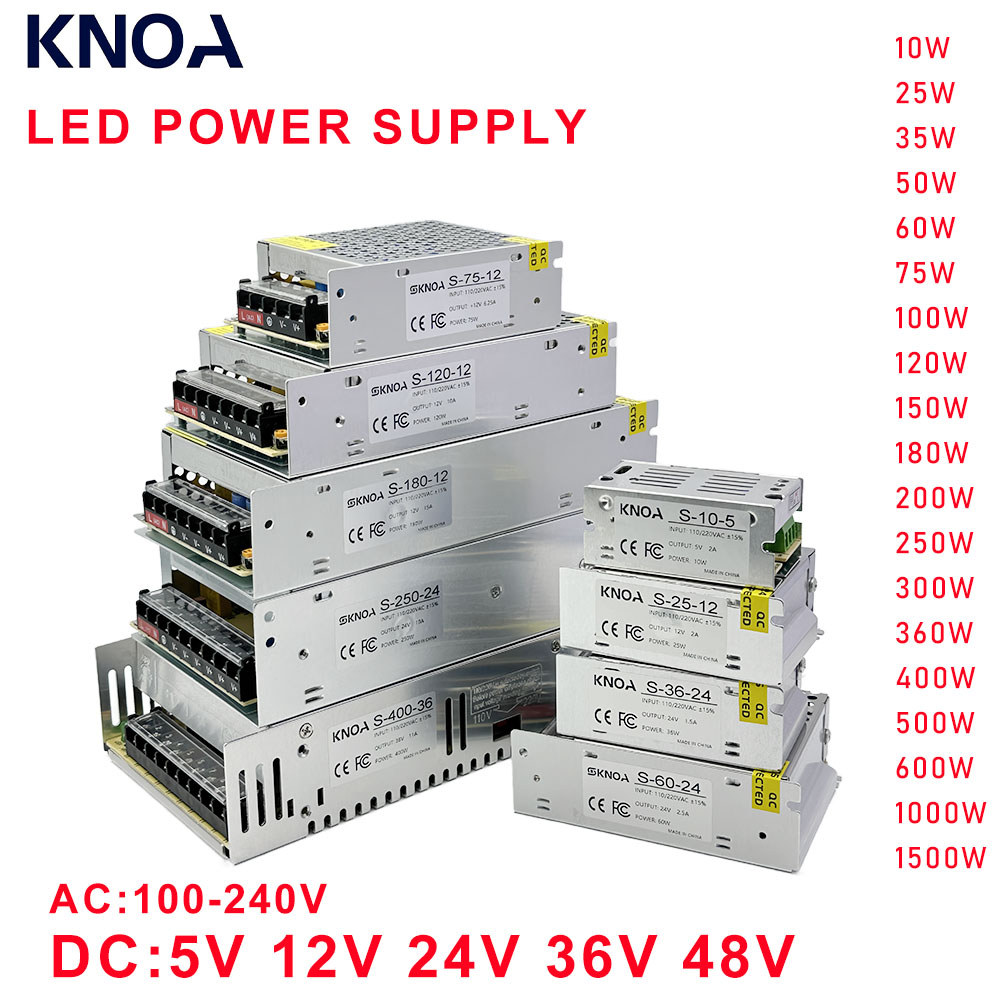 Dc 5V 12V 24V 36V 48V Switching Power Supply 220V To 5 12 24 36 48 2A 3A 4A 5A 10A 15A 20A 30A 40A