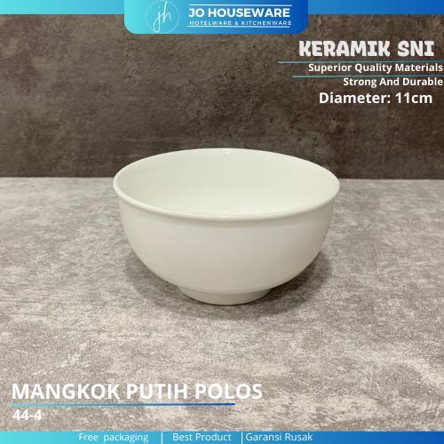 SALE Mangkok keramik kecil putih polos serbaguna nasi diameter 11 cm 44-4 Termurah