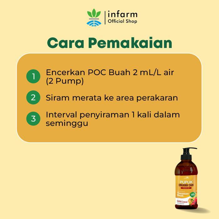 INFARM - PUPUK ANGGUR PUPUK ORGANIK CAIR TANAMAN BUAH BUNGA 500ML POC KOMPOS INFARM MEMBUAT BUNGA