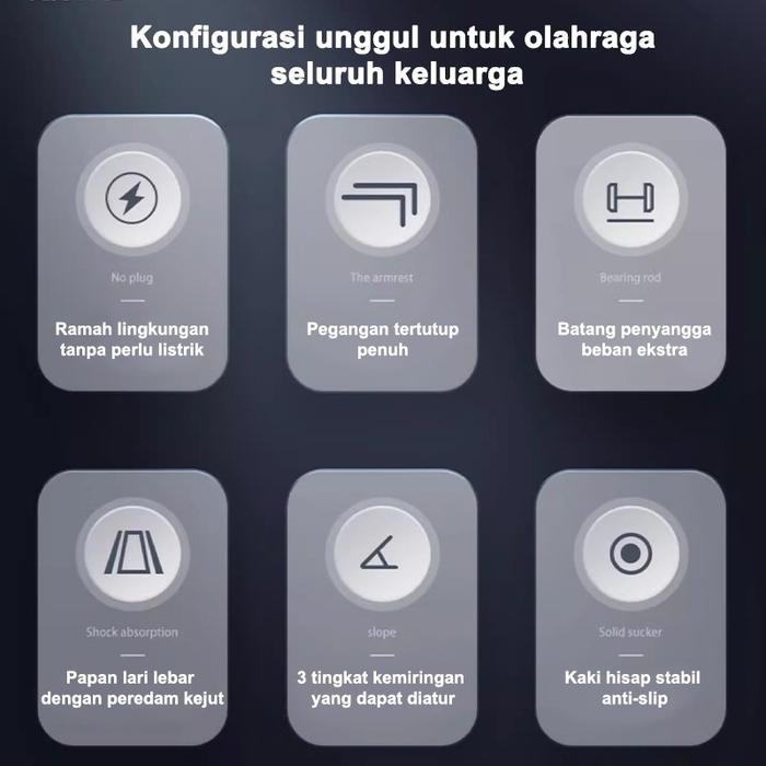 Treadmill rumah/Treadmill incline/Treadmill Manual/Treadmill Lipat/alat olahragatreatmill /alat