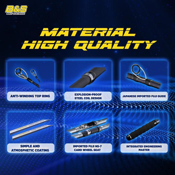 Joran Pancing Fuji Lurekiller Longcast Surf 4.2M Cw 100-250G Joran Pasiran Ring Fuji Jp030