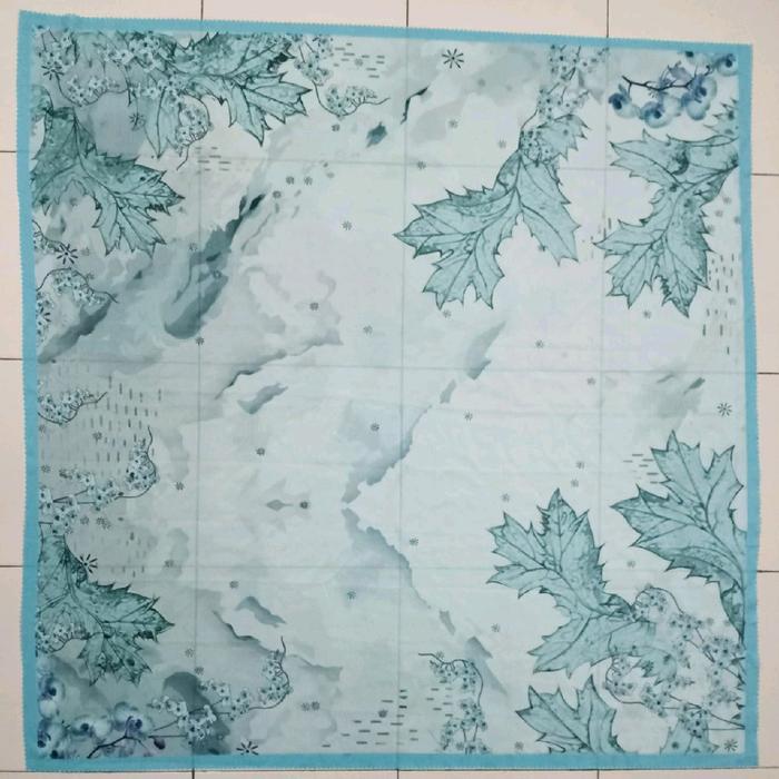 New- Hijab Segiempat Motif Seri Warna Biru/Blue/Blue Sky/Navy