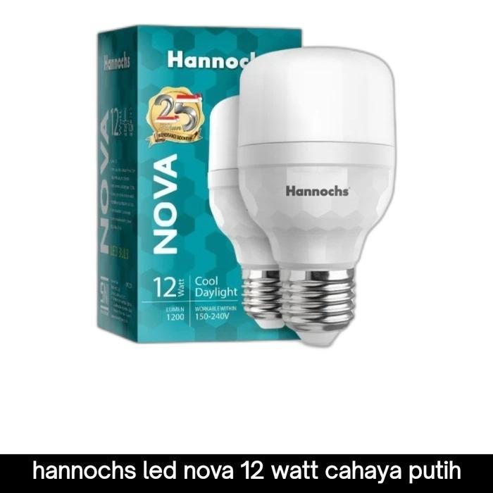 hannochs lampu LED nova 12 watt cahaya putih