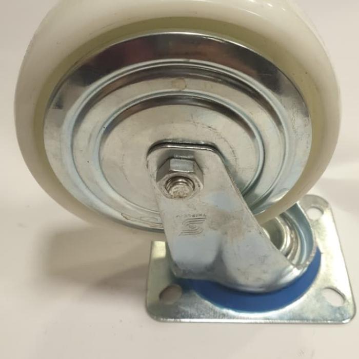 RODA TROLI NILON PUTIH CHINA 6 INCH HIDUP