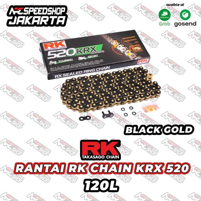 Rantai RK Chain KRX Black Gold EK SRX 520 120L ZX25R ZX4 R RR ZX6R Ninja 250 Ninja 250R Z250 R25