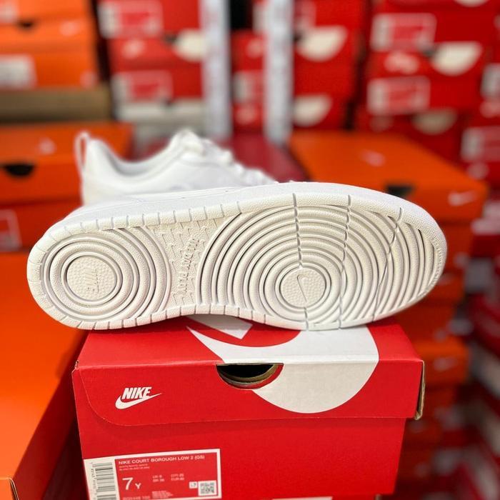 NIKE COURT BOROUGH LOW 2 TRIPLE WHITE BQ5448 100