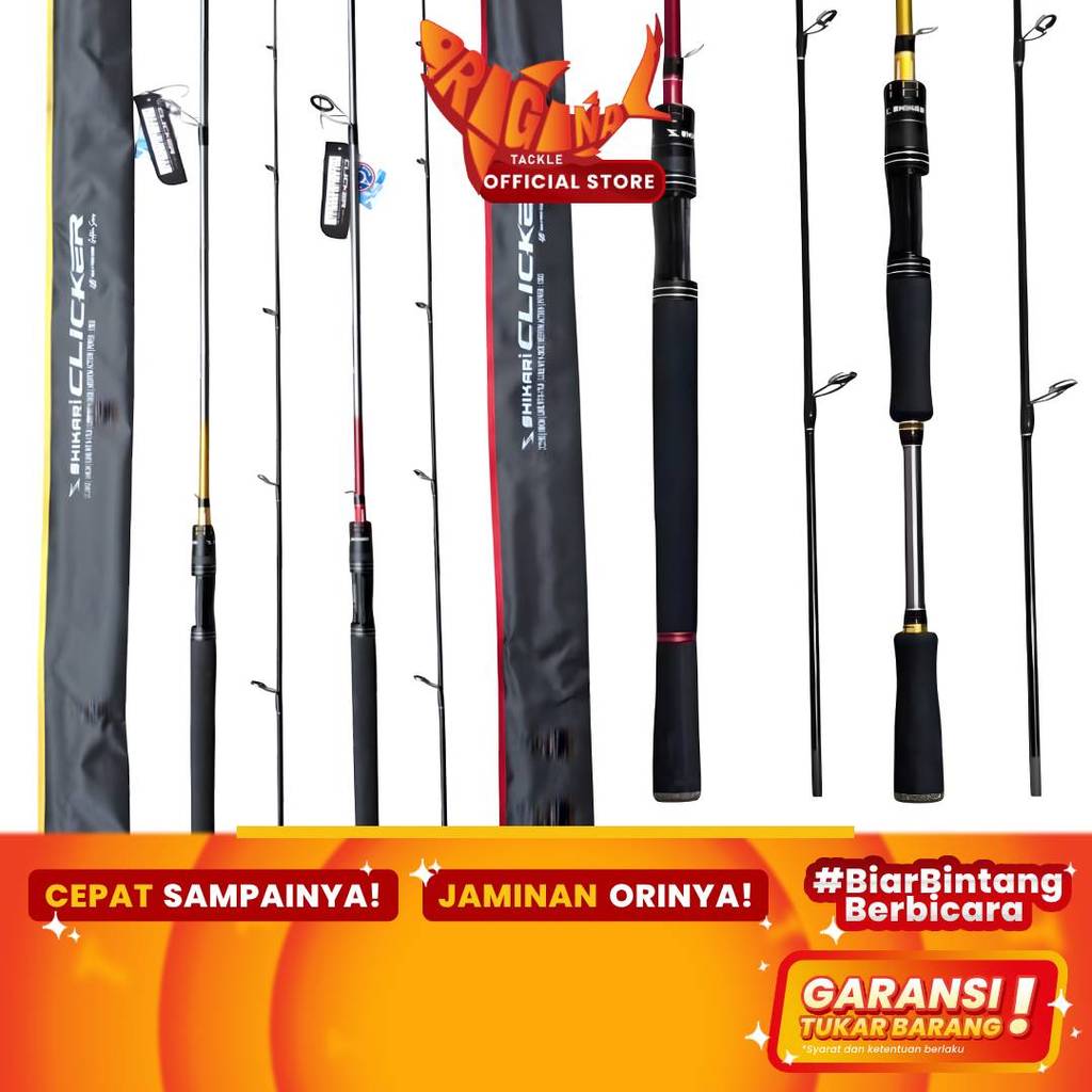 Joran Pancing Spinning Shikari Clicker Carbon Solid JS 180cm 602 6-15lb 8-17lb 10-20lb