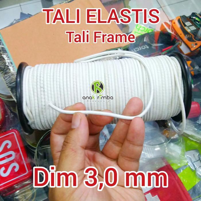 BERKUALITAS Tali Frame Tenda Dome 3 mm permeter warna Putih