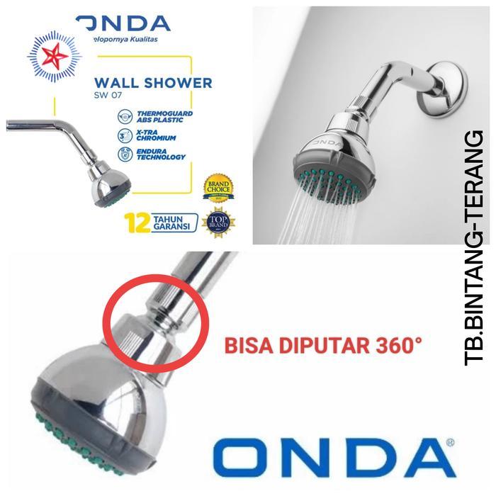 Kepala Shower Dinding Tanam Head Shower Set Wall
