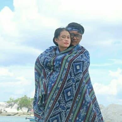 Kain tenun ikat blanket etnik lombok original handmade TB112