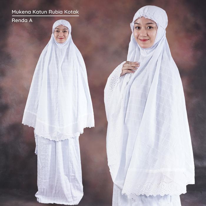 ASLI Mukena Dewasa Katun Rubiah Kotak Square / Mukena Katun Jumbo Terbaru READY STOCK