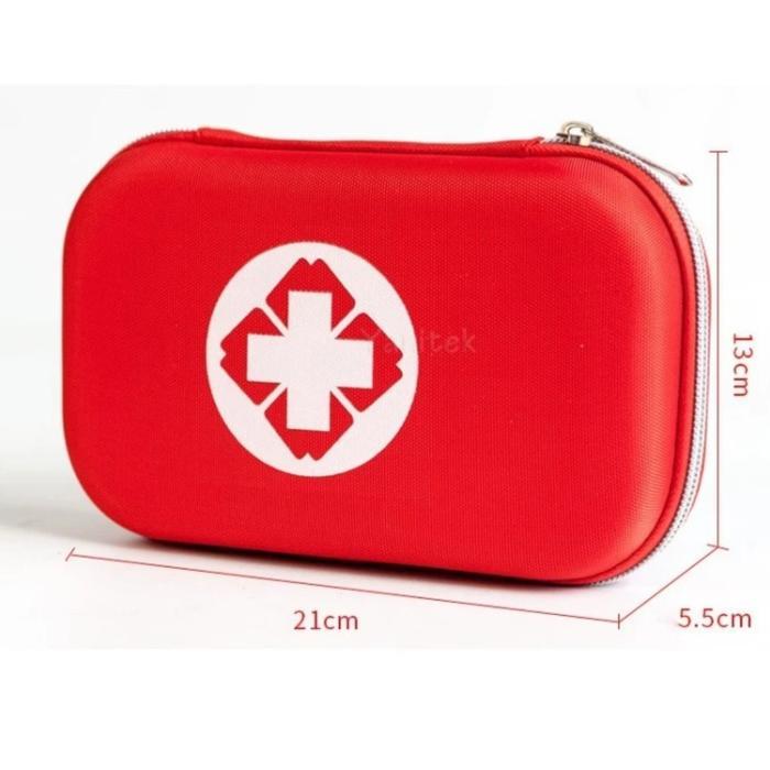 KOTAK P3K FIRST AID KIT BOX HIKKING CAMPING MOBIL LENGKAP 18 IN 1