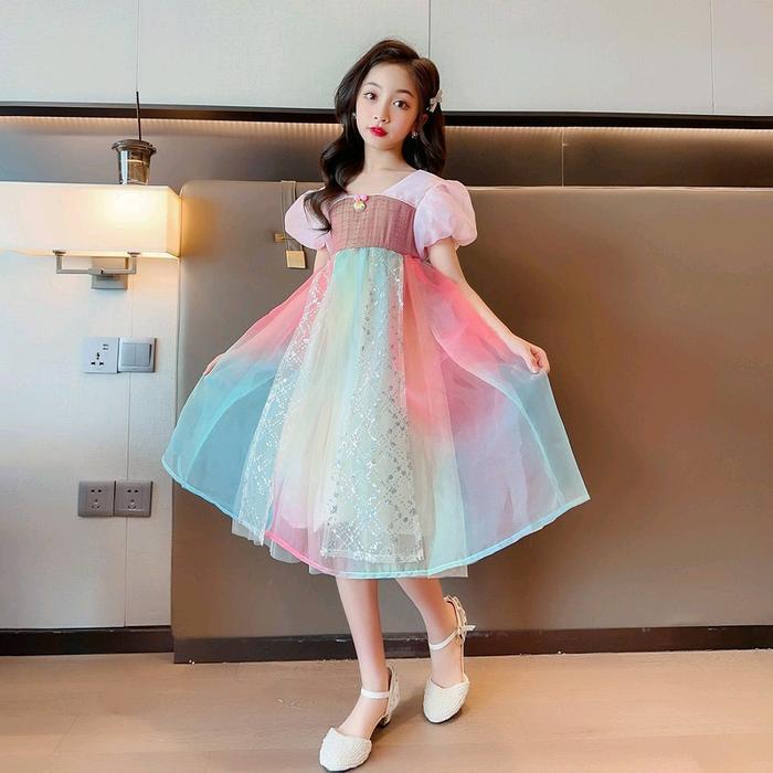 ORIGINAL Dress organza cheongsam anak perempuan premium 8/9thn READY STOCK