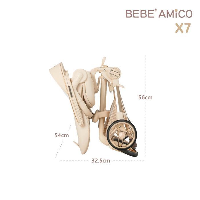 BEBE AMICO X7 Stroller / Reversible Stroller / Kereta Bayi Dua Arah / Stroller 2 Arah Lipat