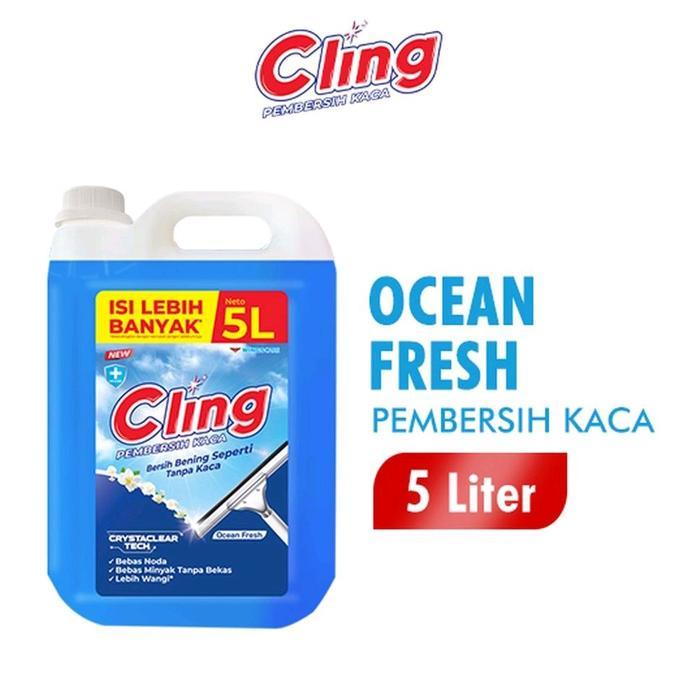 Diskon Cling Pembersih Kaca Biru Jerigen 5 Liter