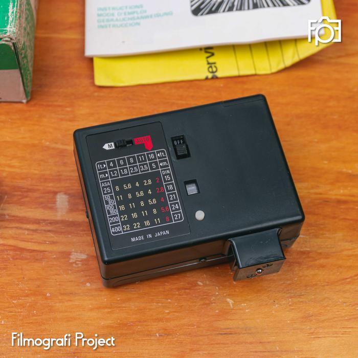 New- Flash Hanimex CX 333 New Old Stock - Flash Eksternal Untuk Kamera Analog 35mm Fujica M1 Ricoh