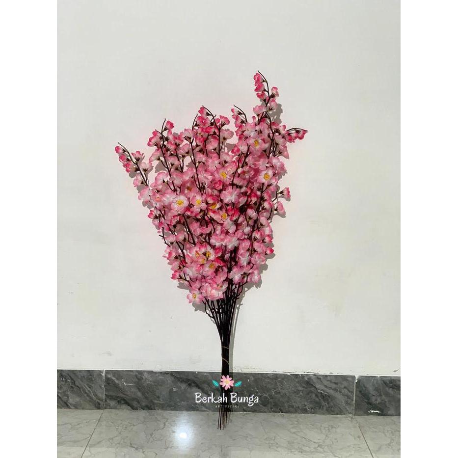 Bunga Sakura Artificial lusinan/Bunga Sakura Hias/Sakura Dekorasi/Bunga Hiasan Rumah/Bunga Sakura