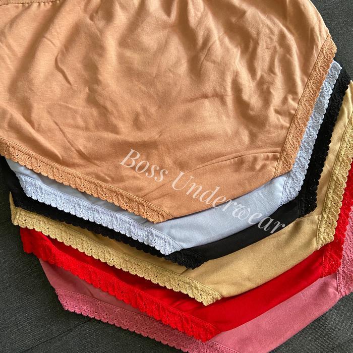 [6Pcs] Celana Dalam Yadaili Renda 613 Original Cd Perempuan Katun Cd Yadaili Polos Katun