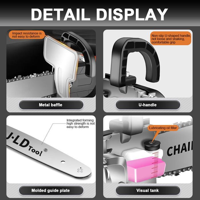 JLD MINI CHAINSAW ADAPTOR 12" - ALAT PENGUBAH GERINDA MENJADI MESIN GERGAJI KAYU SENSO ADAPTOR KE