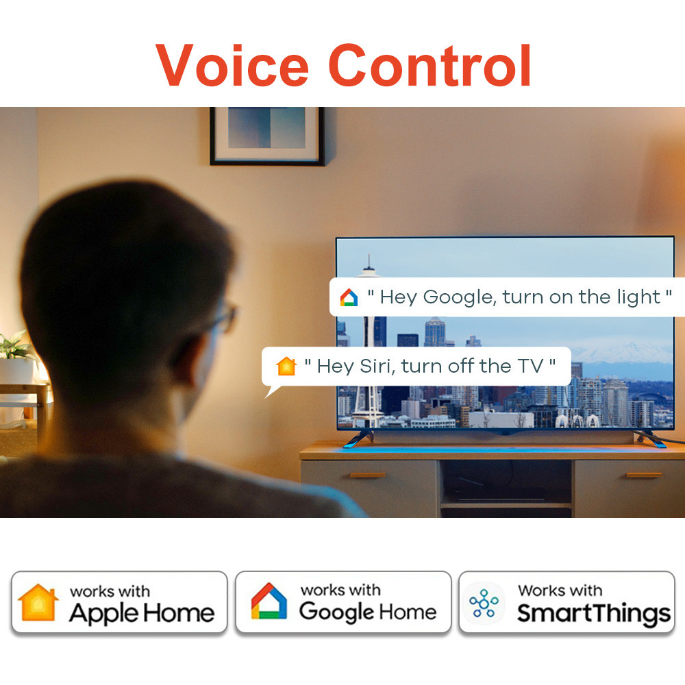 - Arumny Matter Power Strip Smart Multi Outlet Electric Extension