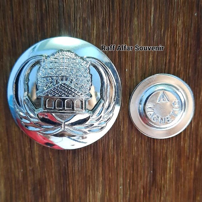 PIN KORPRI SILVER MAGNET MODEL TUMPUK - PIN KORPRI PERAK