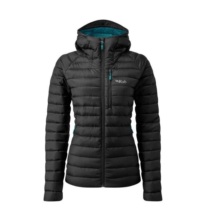 JAKET WINTER RAB MICROLIGHT ALPINE WOMENS BLACK JAKET HIKING TREKKING