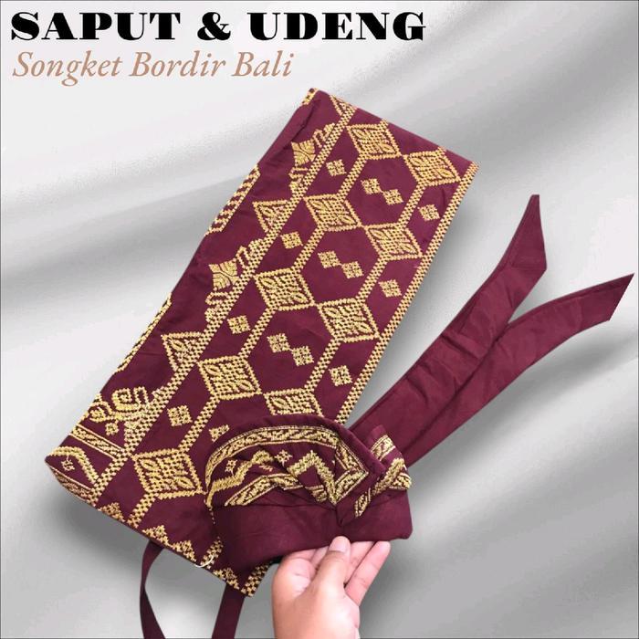 ASLI SAPUT & UDENG songket BORDIR BALI_ REMAJA & DEWASA 250 READY STOCK