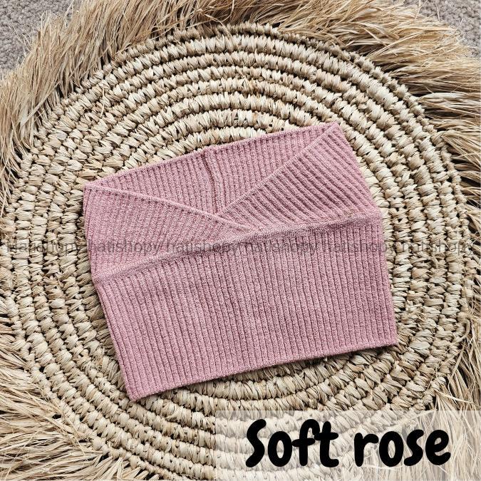 dowg- Hatishopy Bandana Rajut Premium Silang Satu Banyak Pilihan Warna Innder Ciput Dalaman