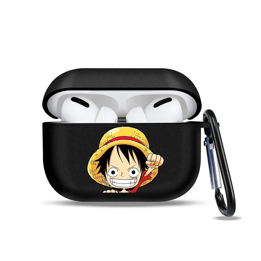 Cartoon One Piece Luffy Zoro Earphone Silicone Protective Case for AirPods 1 2 3 Pro Wireless
