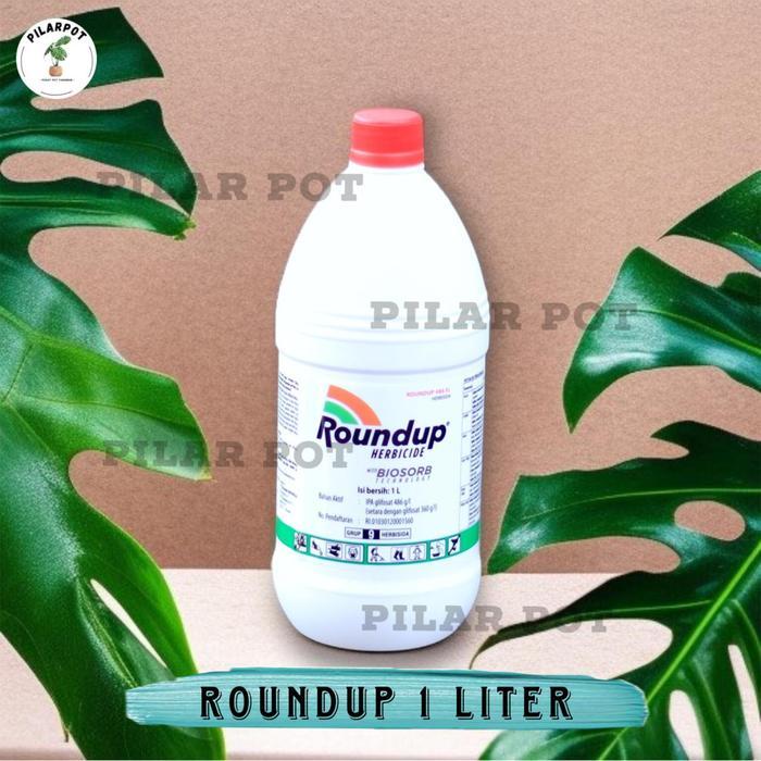 pembasmi rumput&alang2 ROUNDUP 486 SL herbisida 1liter Gratis Ongkir