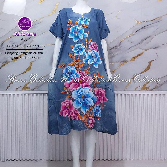 sbcx- Aulia Batik Daster 41 Daster Sikak Batik Print Lengan Pendek Di Bawah Lutut Tidak