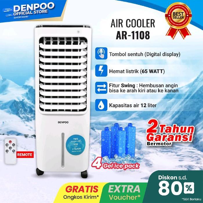 xeyt- Denpoo Air Cooler Penyejuk Ruangan Ar 1208 Xf