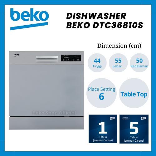 DISHWASHER BEKO DTC36810S, mesin cuci pirin beko