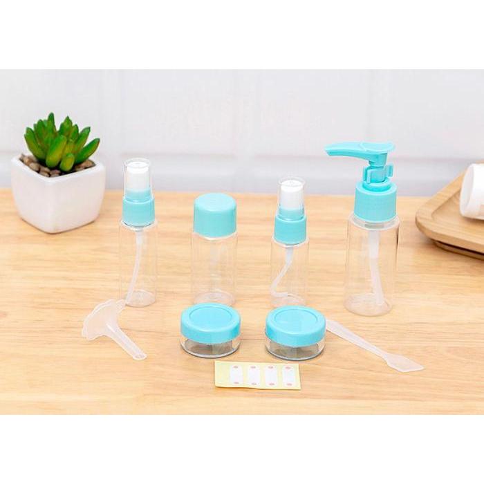 UNNISO - TRAVEL BOTTLE TOILETRIES SET 8 IN 1/ TRAVEL TOILETRIES KIT