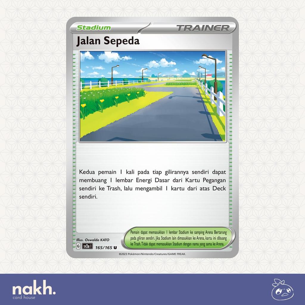Kartu Pokemon TCG Indonesia Kartu Pokemon 151 sv2a 165/165 Jalan Sepeda
