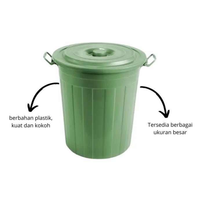 EMBER PLASTIK BESAR EMBER PLASTIK JUMBO EMBER 80 LITER EMBER TUTUP