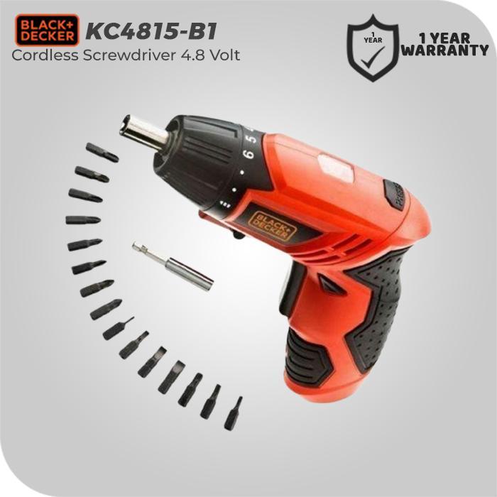 Black+Decker Bor Obeng Cordless Screwdriver 4.8V (KC4815-B1)