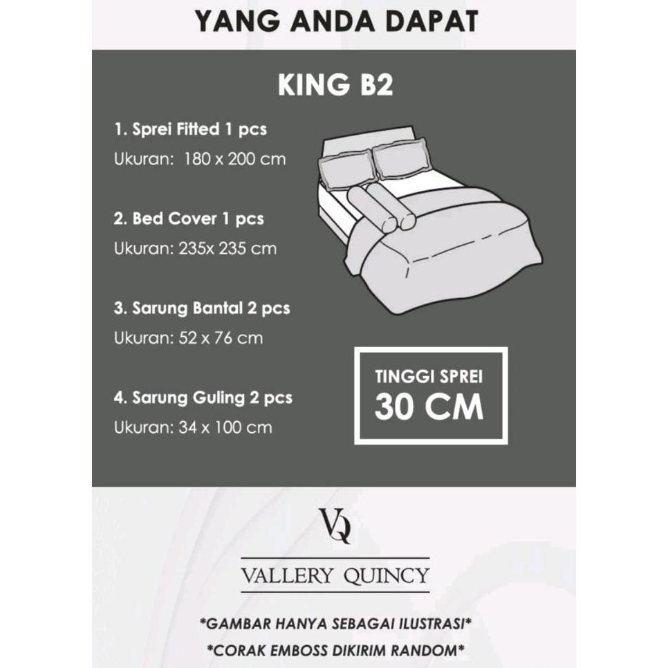 Bedcover Vallery Quincy 180x200 Luxton