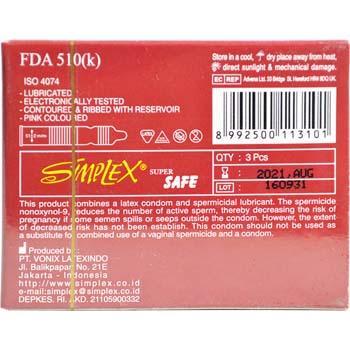 11wa- Kondom Simplex Super Safe Brown - Isi 12