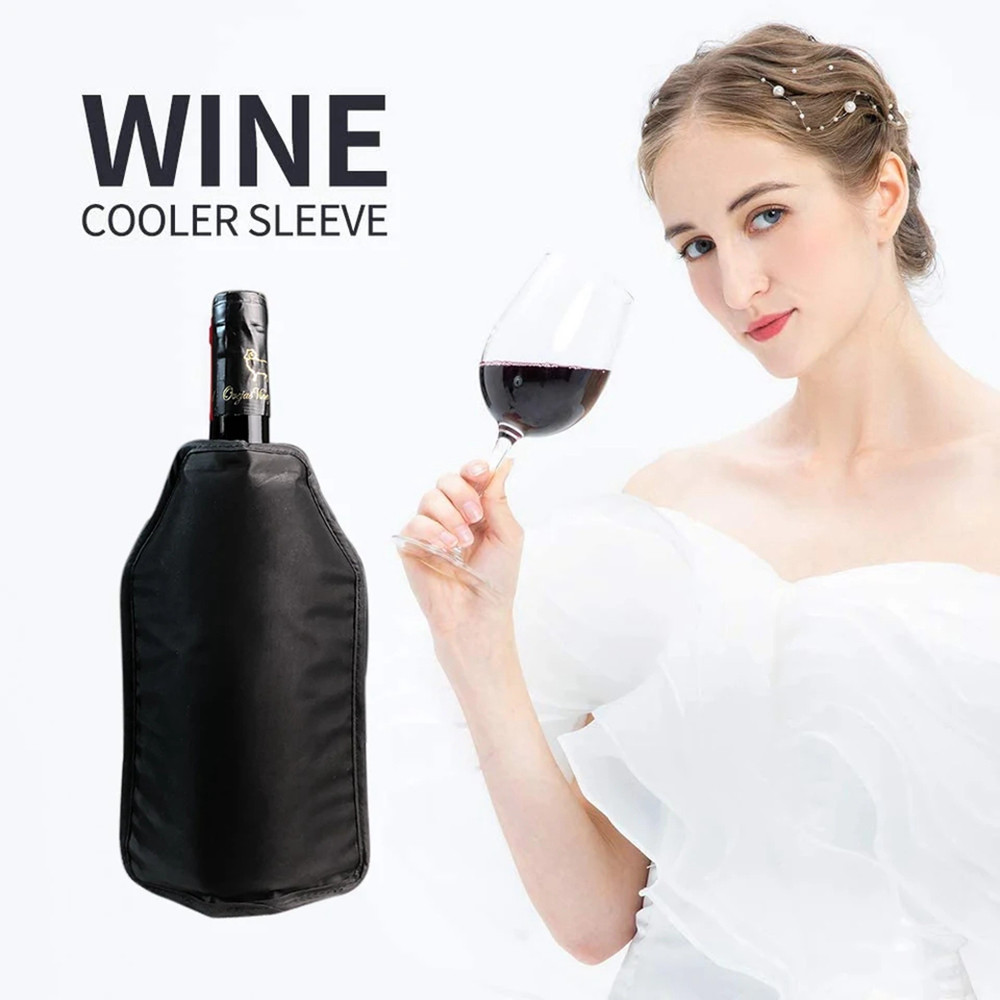 Reusable Wine Ice Bags Beer Cooler Champagne Holder Bag Long Time Ice Cooling Wine Cooler Sleeve