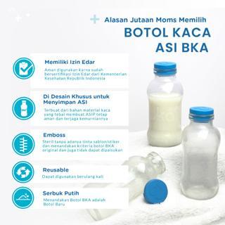 BOTOL KACA ASI BKA isi 1 Pcs Edisi Trial Pack Botol ASI BKA Asip Kaca BKA ASI Kaca BKA Penyimpan ASI