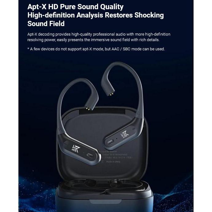 Kz Az09 Pro Knowledge Zenith Aptx Hd Tws Earhook Hd Bluetooth Adapter